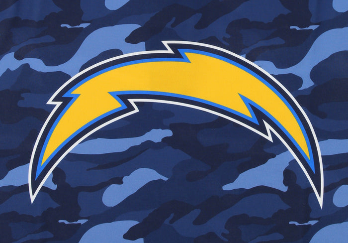 Forever Collectibles Men's Los Angeles Chargers Camouflage Printed Crew Neck Sweater
