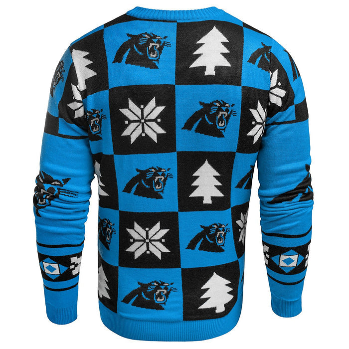 Forever Collectibles NFL Men's Carolina Panthers 2016 Patches Ugly Sweater
