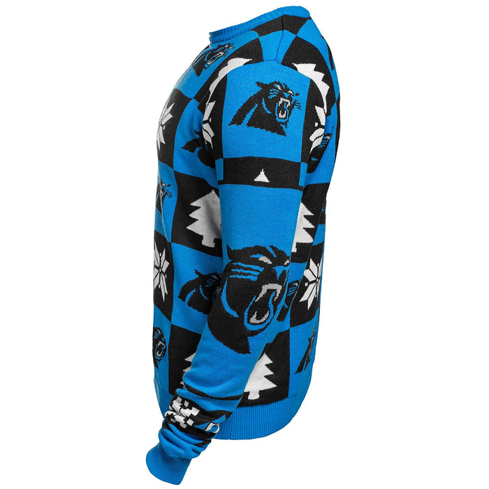 Forever Collectibles NFL Men's Carolina Panthers 2016 Patches Ugly Sweater