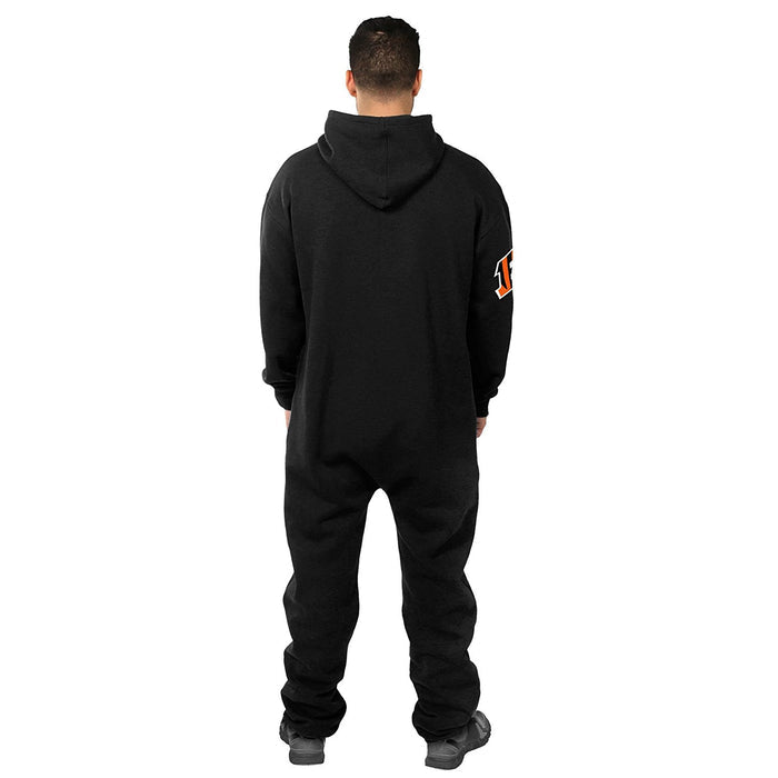 Forever Collectibles NFL Unisex Cincinnati Bengals Logo Jumpsuit, Black