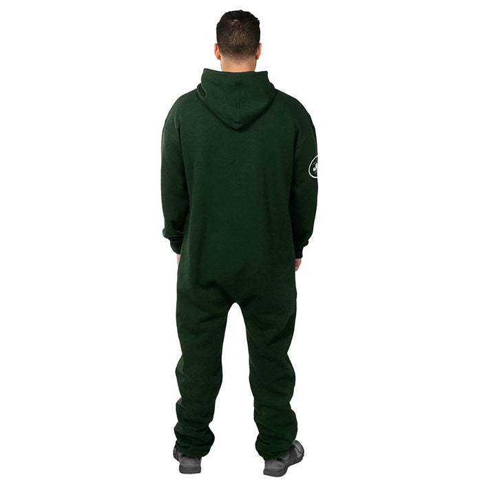 Forever Collectibles NFL Unisex New York Jets Logo Jumpsuit, Green