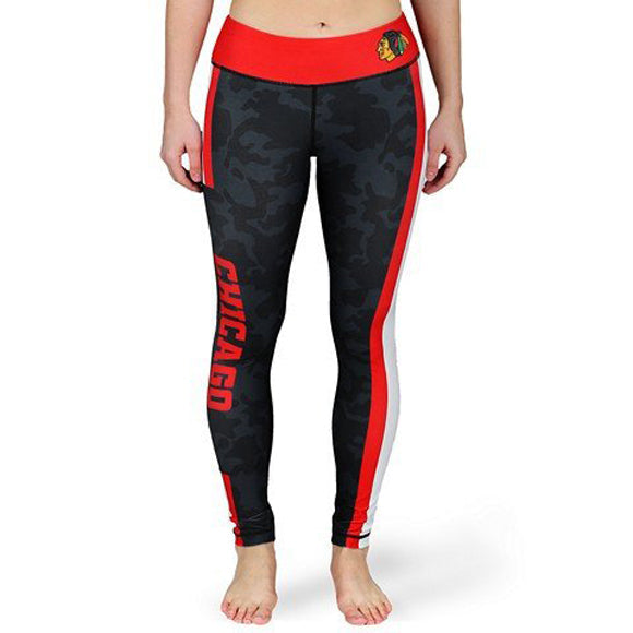 Forever Collectibles NHL Women's Chicago Blackhawks Stripe Leggings
