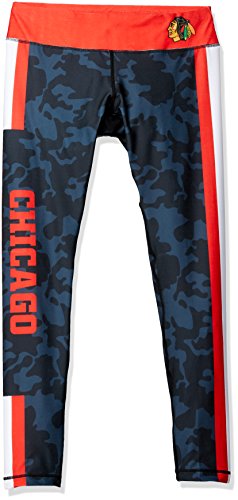 Forever Collectibles NHL Women's Chicago Blackhawks Stripe Leggings