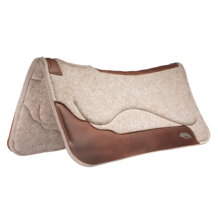 Gel Contoured Wool Blend Felt Saddle Pad, 1" Thick