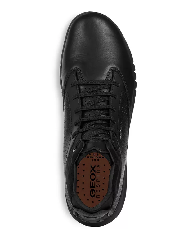 GEOX Men's U Aerantis A High Top Sneakers, Black