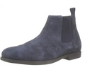 GEOX Men's U Kaspar C Slip On Chelsea Boots, Suede Navy