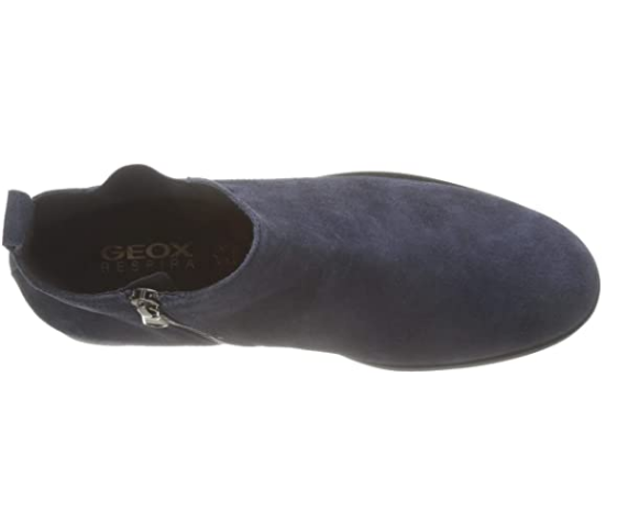 GEOX Men's U Kaspar C Slip On Chelsea Boots, Suede Navy