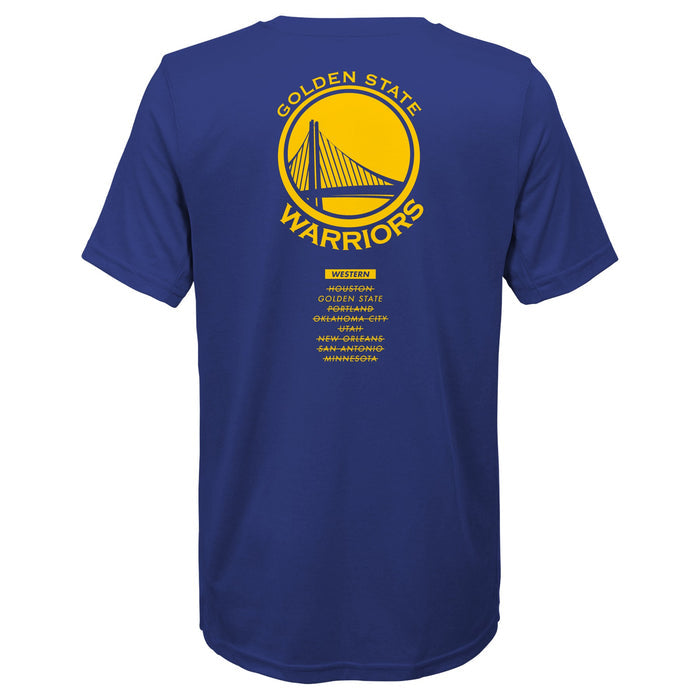 Nike Golden State Warriors NBA Boys Youth (8-20) 2018 Dub City Conference Finals Short Sleeve Tee, Blue