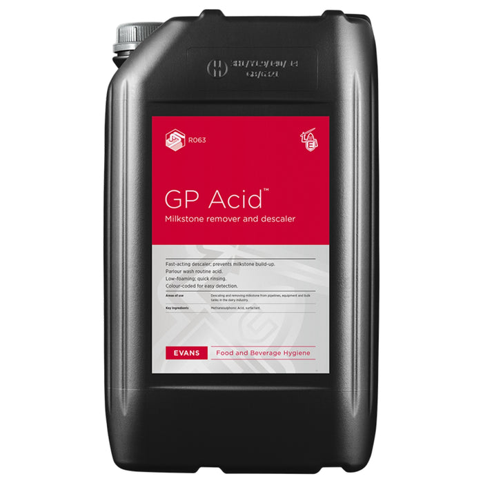 GP Acid Milkstone Remover and Descaler | 25L, 200L & 1000L