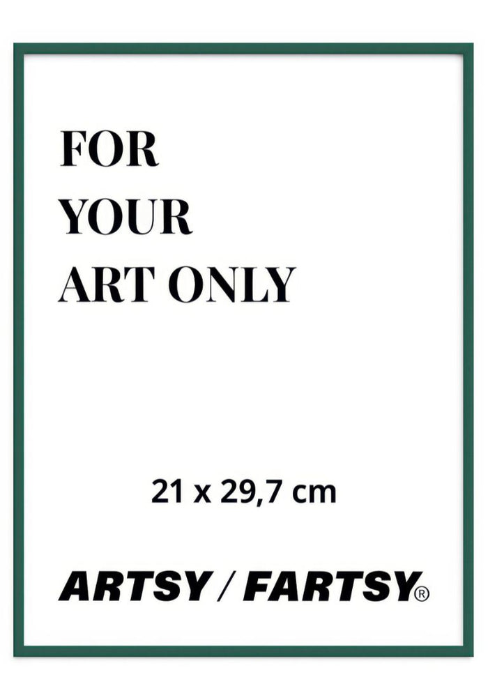 Green Wooden Frame 21x30 cm