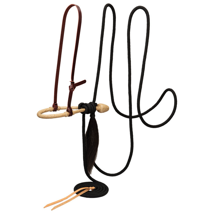 Hackamore with Rawhide Bosal & Nylon Mecate