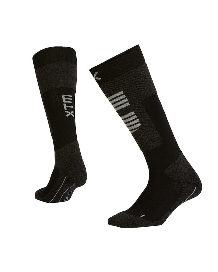 XTM Performance Ski and Snowboard Socks Black / A2-8 Half Pipe II Sock SU044-BLK-0208