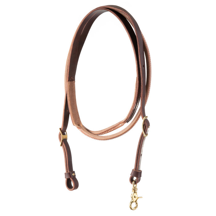 Harness and Latigo Leather Round Roping Rein, 3/4" x 8'