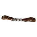 Harness Leather 4-1/4" Double Flat Link Chain Curb Strap, Sunset