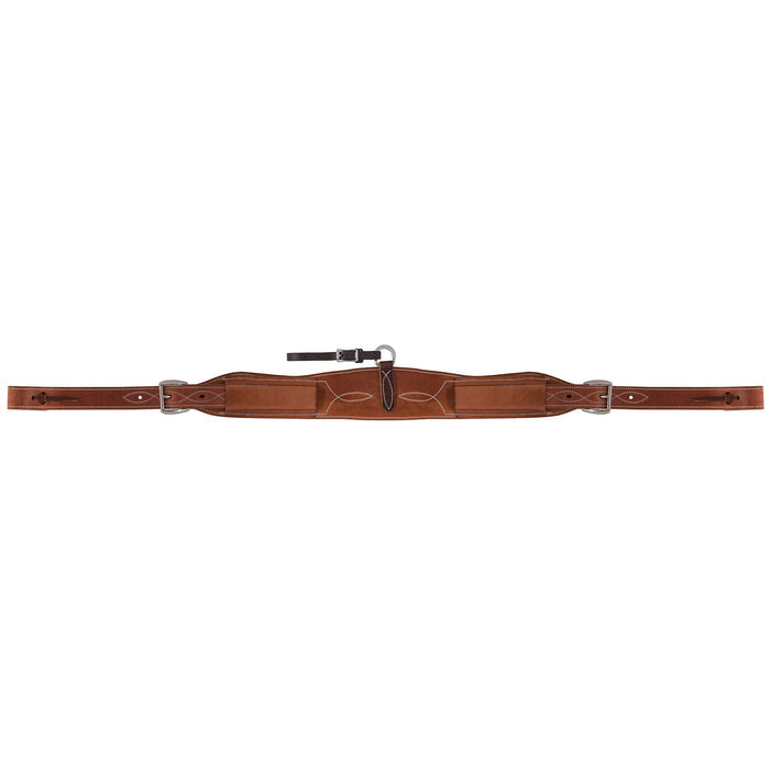 Heavy-Duty Roper Back Cinch, Complete, Russet, 4"