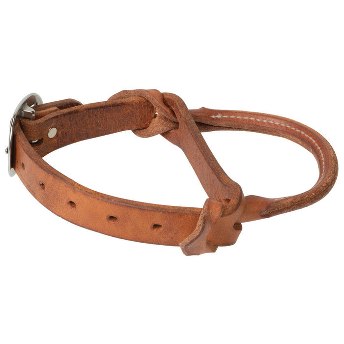Hermann Oak Harness Leather Night Latch with Rolled Handle
