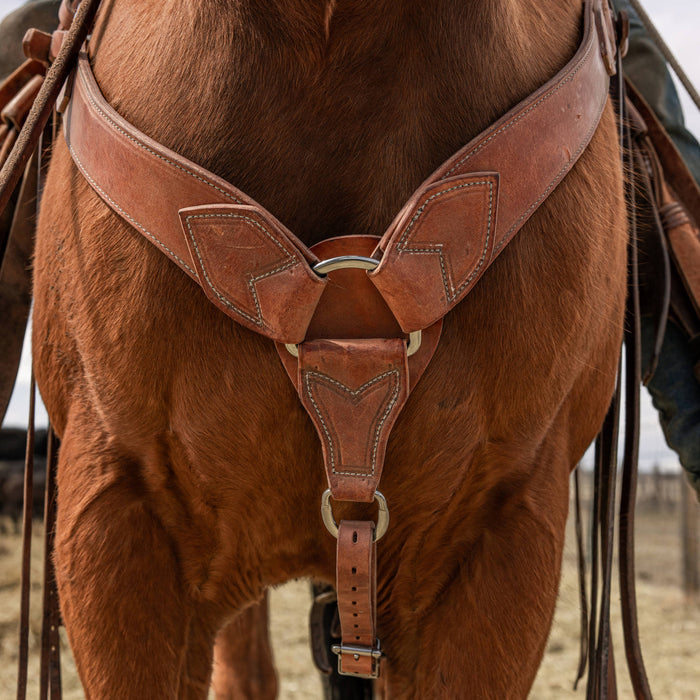 Hermann Oak Harness Leather Roper Breast Collar