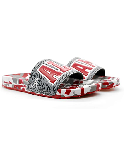 Hype Co College NCAA Unisex Alabama Crimson Tide Sandal Slides