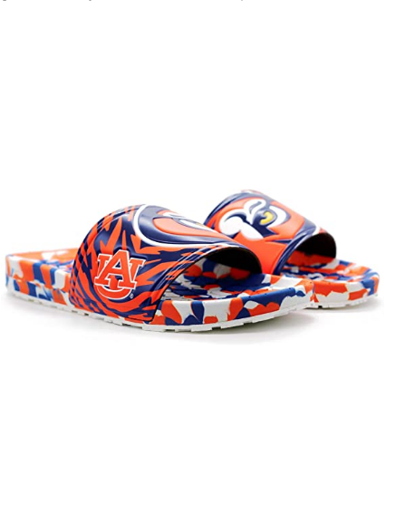 Hype Co College NCAA Unisex Auburn Tigers Sandal Slides