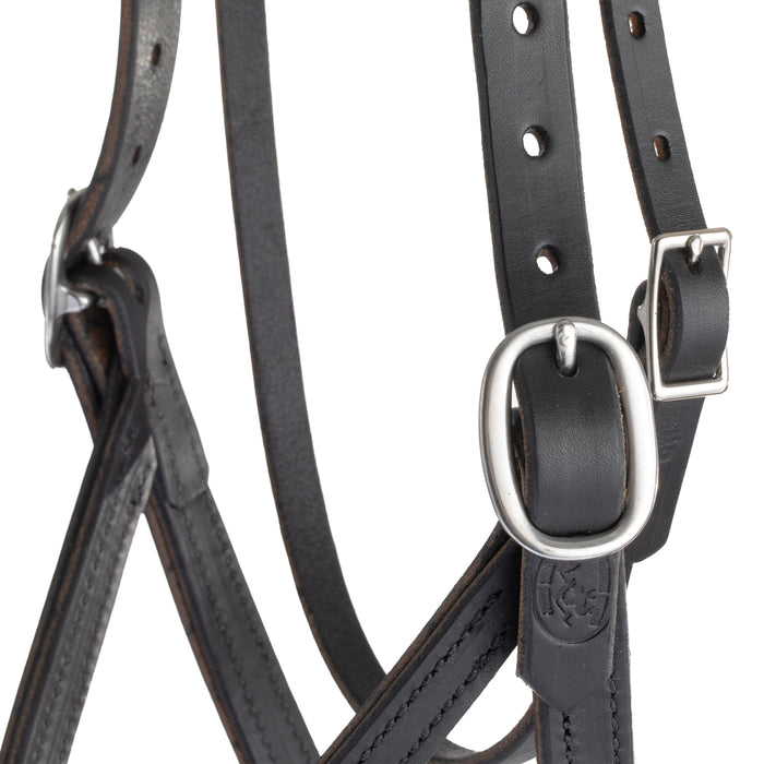Justin Dunn Bitless Bridle, Black, 3/4"