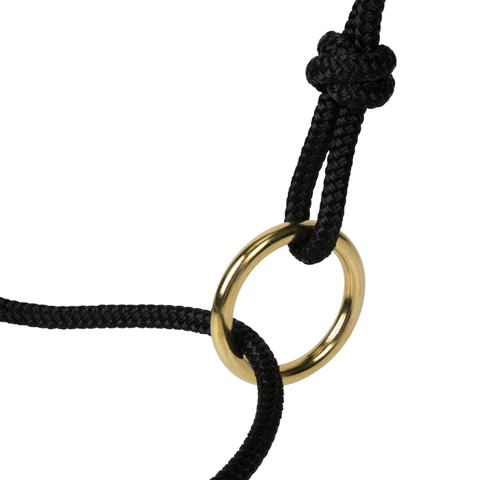 Kalley Krickeberg Breakaway Horseman's Halter, Nylon, Leather & Rope Combination Horse Halter