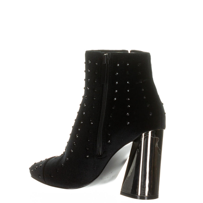 Kendall + Kylie Women's Tiaa-3 Velvet Studded Bootie, Black