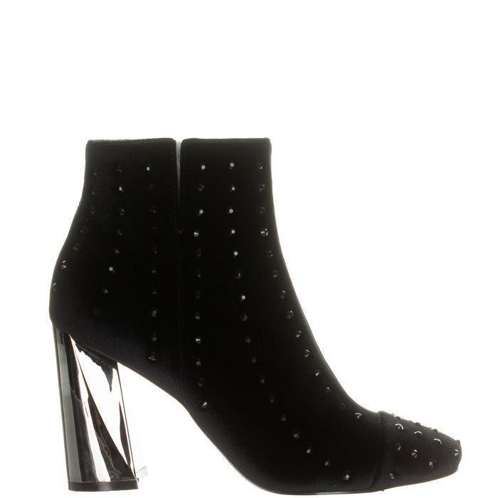 Kendall + Kylie Women's Tiaa-3 Velvet Studded Bootie, Black