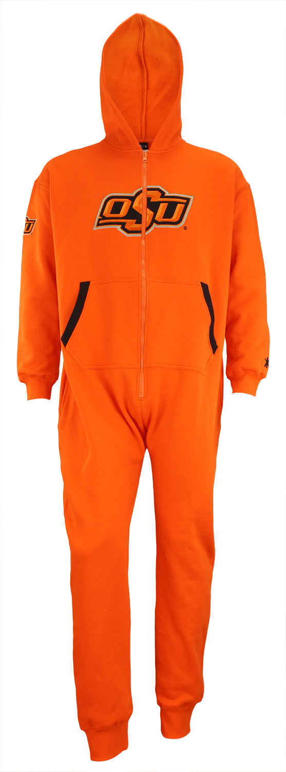 KLEW NCAA Unisex Oklahoma State Cowboys Jump Suit, Orange
