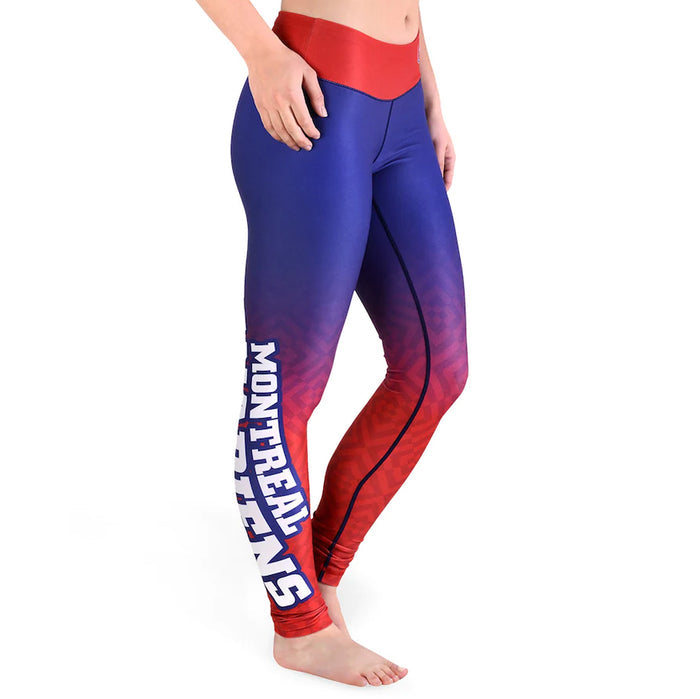 KLEW NHL Women's Montreal Canadiens Gradient Print Leggings