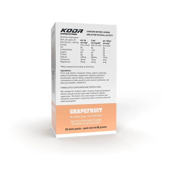 Koda Electrolyte Powders Koda Electrolyte Sticks