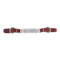 Latigo Leather 4-1/4" Double Flat Link Chain Curb Strap