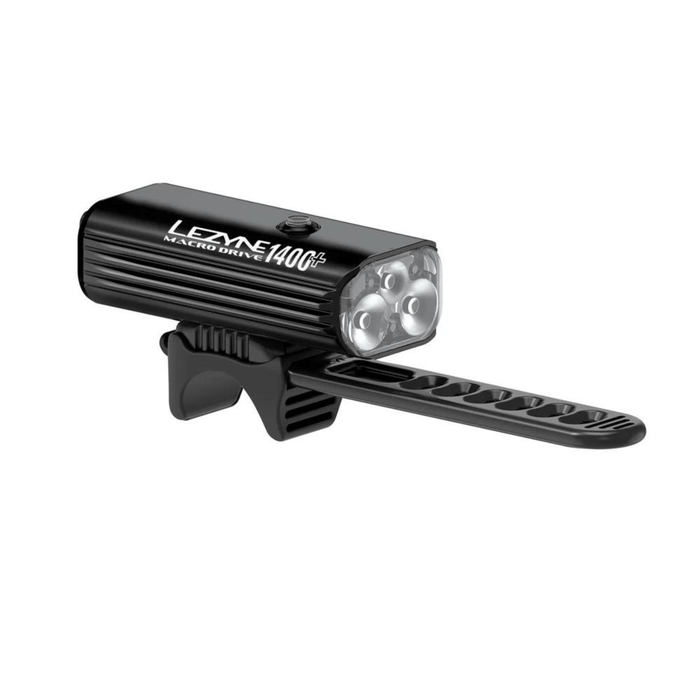 Lezyne Bike Light Front & Rear Pair Macro Drive 1400+ /  Strip Drive Pro 400+ Pair LZ1LED4PV1737