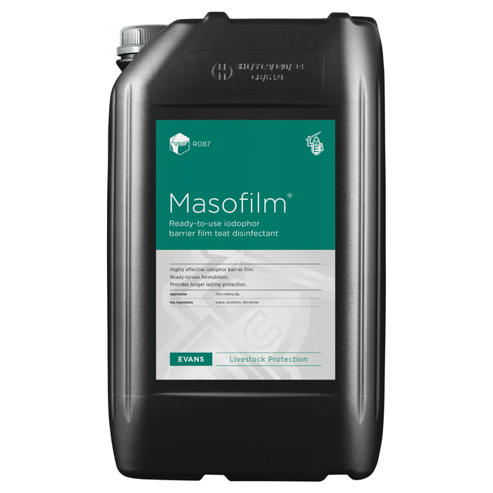 Masofilm™ Ready-To-Use Liquid Iodophor-Based Teat Disinfectant | 25L, 200L & 1000L