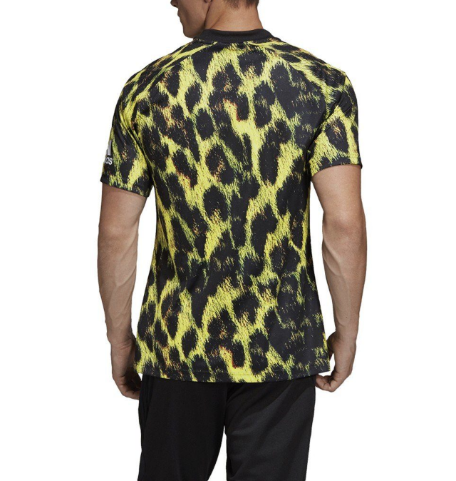 Adidas Men's Manchester United EA Sports Jersey, Bright Yellow/Black