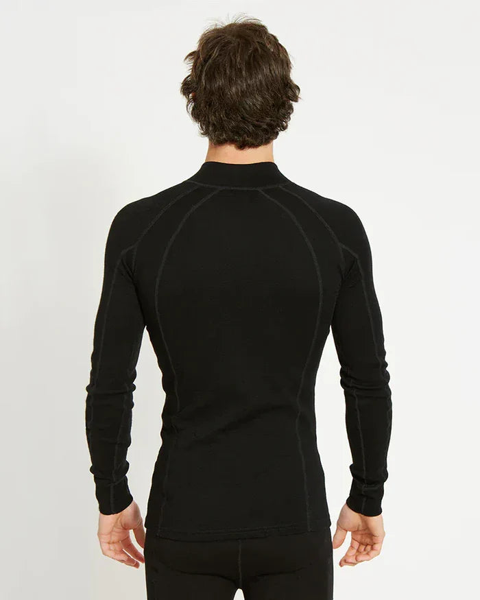 XTM Performance Men's Thermal Top Men's Merino 230 Wool Zip Neck Thermal Top