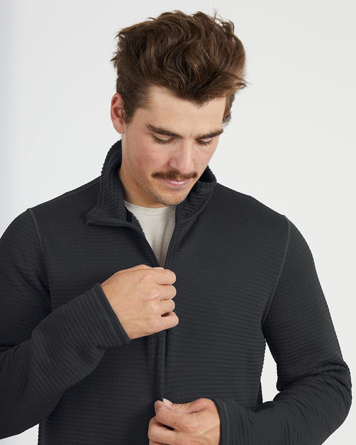 XTM Performance Men's Fleece Mens Merino Aero Grid Fleece