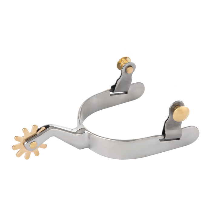 Men's Spur with Plain Band, 2" Shank, 3/4" Band, 10-Point Rowel