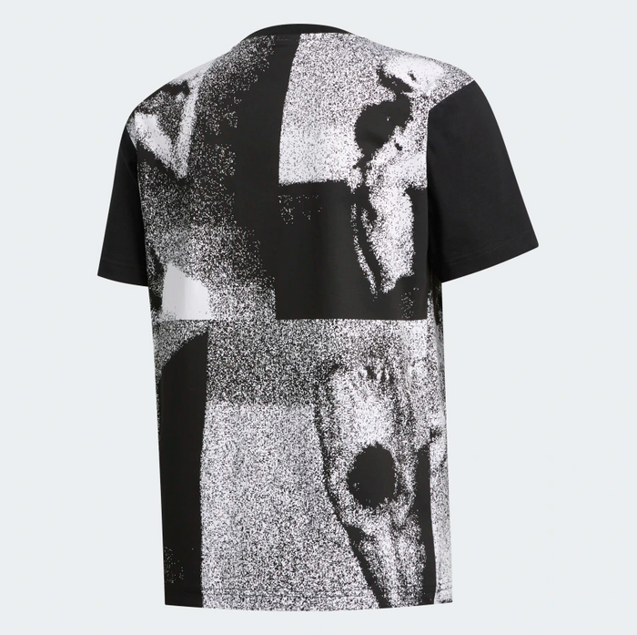 Adidas Men's Streetball Sport Tee Shirt, Black / White