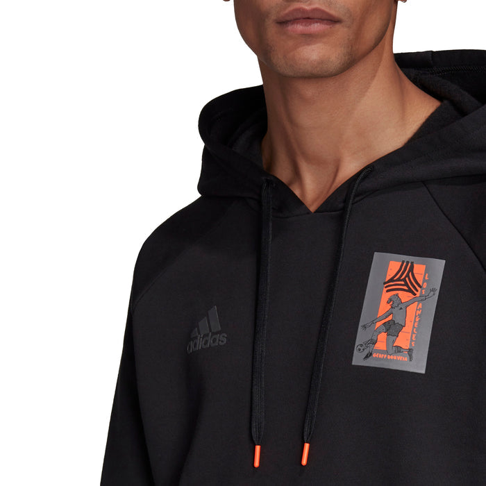 Adidas Men's TAN Geoff Gouveia Soccer Hoodie, Black