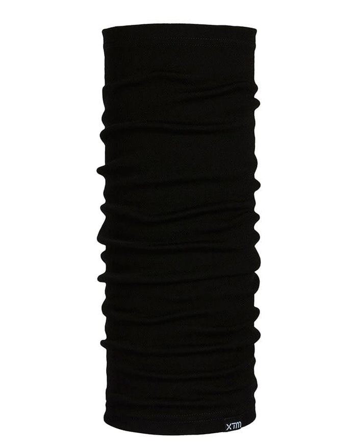 XTM Performance Neck Gaiters Black Merino 230 Wool Multi Snood Neck Gaiter MU008-BLK