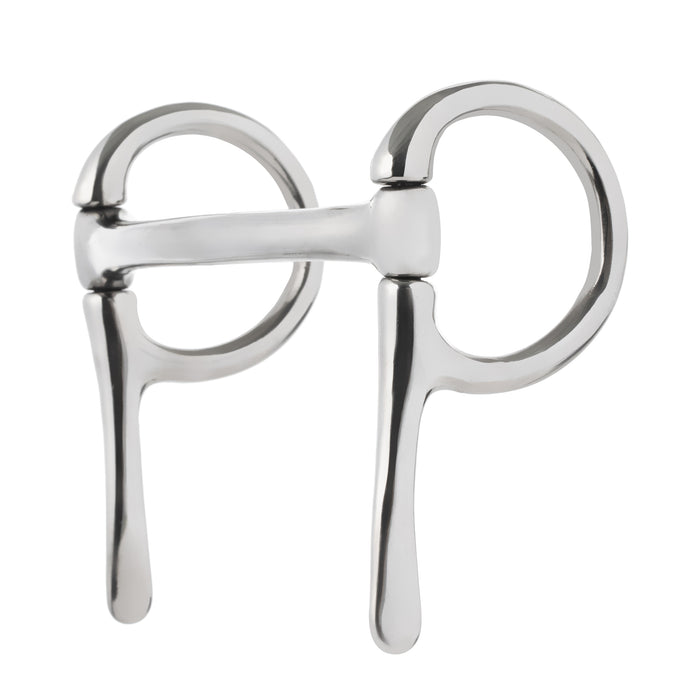 Miniature Half Cheek Driving Bit, 3-1/2" Mullen Mouth, Stainless Steel