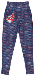 MLB Baseball Women's Cleveland Indians Space Dye Leggings