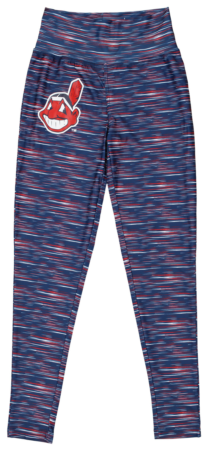 MLB Baseball Women's Cleveland Indians Space Dye Leggings