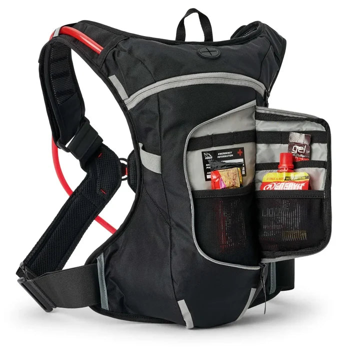 USWE Hydration Pack Bike Black/Gray Moto Hydro 8L XTR Dirt Biking Hydration Pack US5208085001