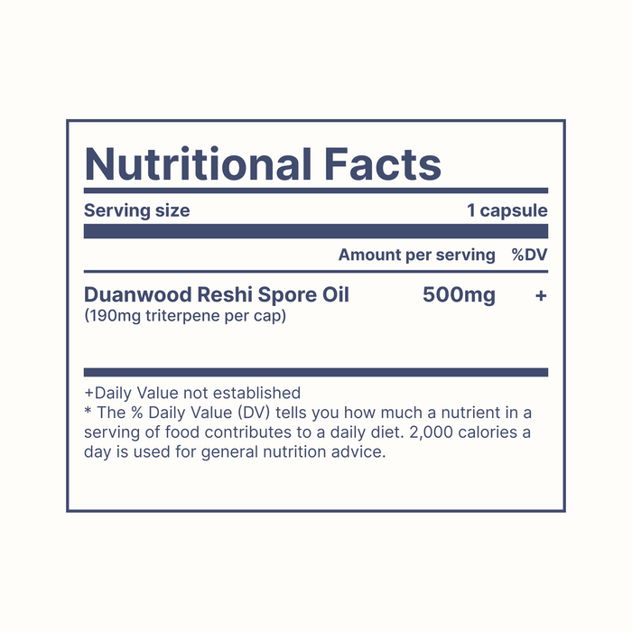 mTranquil | CO2 Extracted Reishi Spore Oil Capsules