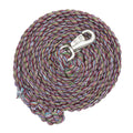 Multi-Colored Cotton Lead Rope with Nickel Plated Bull Snap