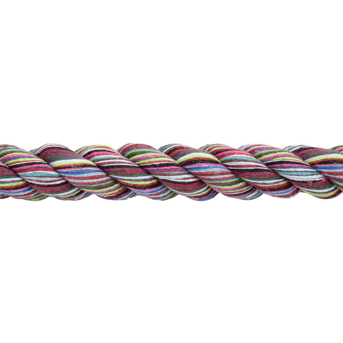 Multi-Colored Cotton Lead Rope with Nickel Plated Bull Snap