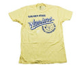 Adidas NBA Basketball Men's Golden State Warriors Shirt Tee - Yellow