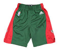Adidas NBA Basketball Youth Boys Milwaukee Bucks Replica Road Shorts - Green