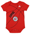 Adidas NBA Infants Los Angeles Clippers Fanatic Creeper, Red